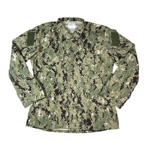 US Navy Nwu Type iii Green Digital Blouse Size Medium‎ Long Ripstop